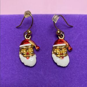 💛 Vintage Santa Claus Hook Earrings